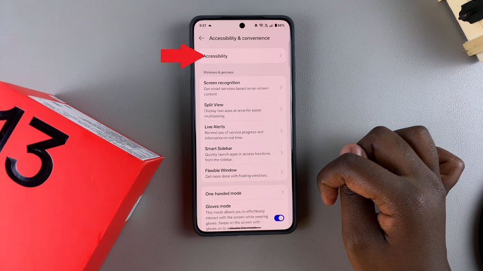 Accessibility On OnePlus 13