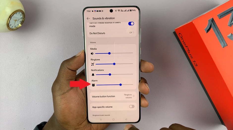 How To Adjust Alarm Volume On OnePlus 13
