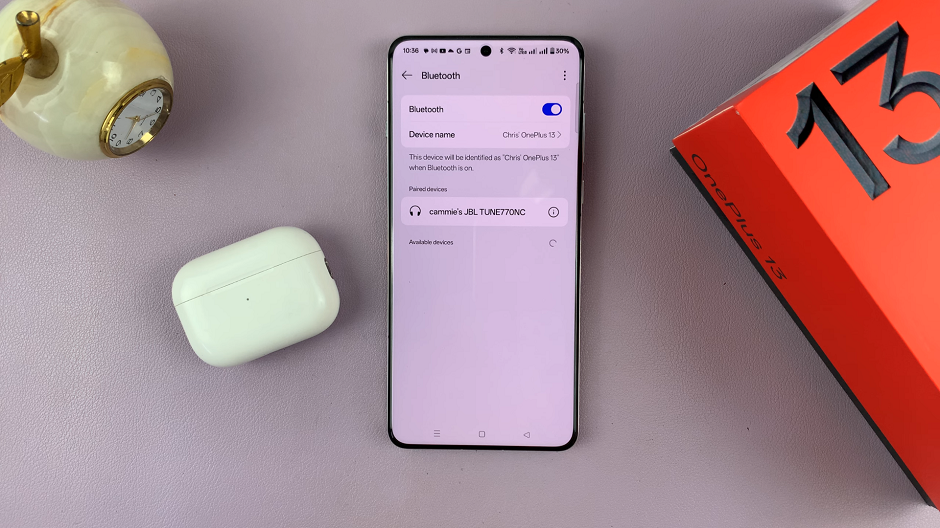 Bluetooth Settings On OnePlus 13