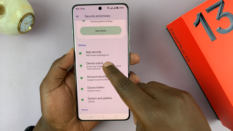 Device Unlock On OnePlus 13
