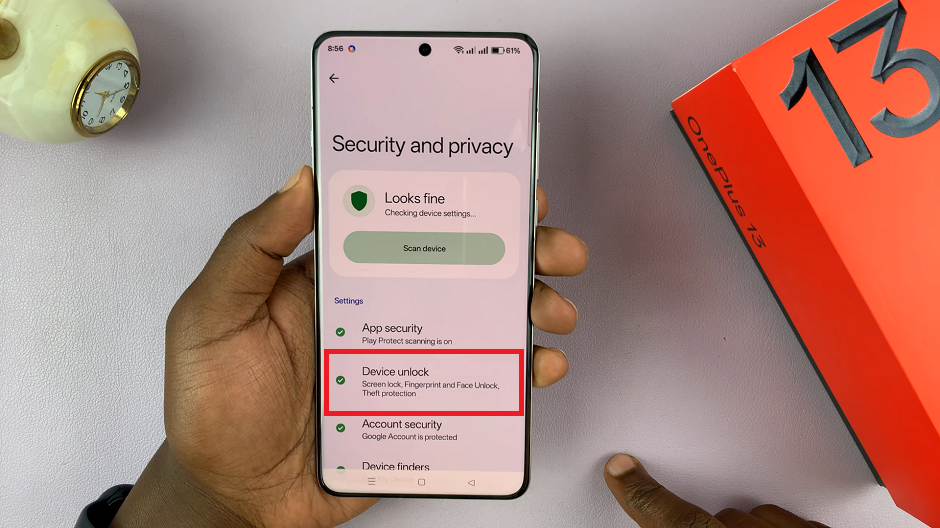 Device Unlock On OnePlus 13