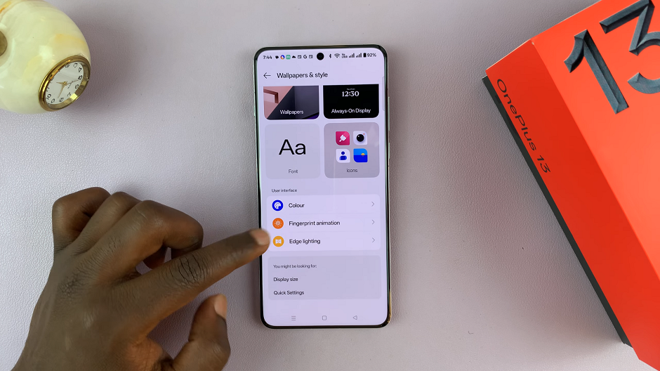 Edge Lighting On OnePlus 13