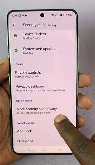 More Security and Privacy Options On OnePlus 13