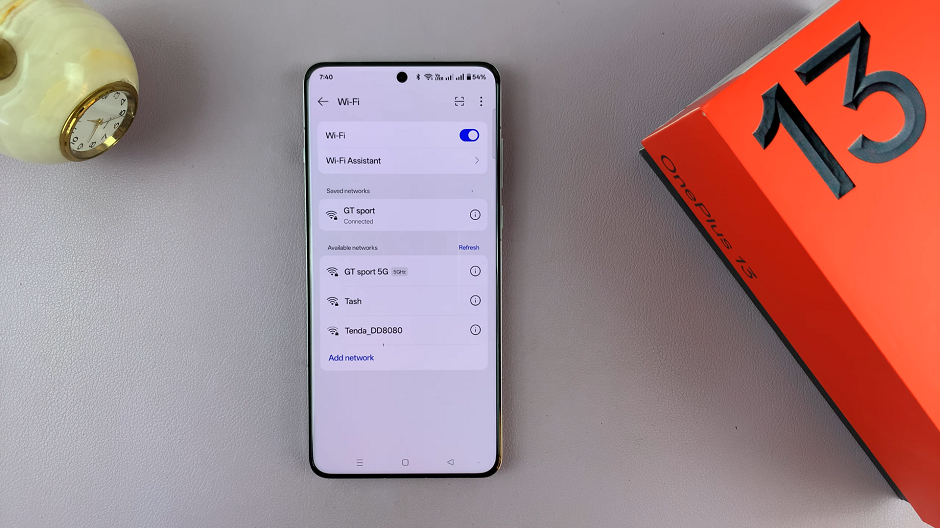 Wi-Fi Settings On OnePlus 13