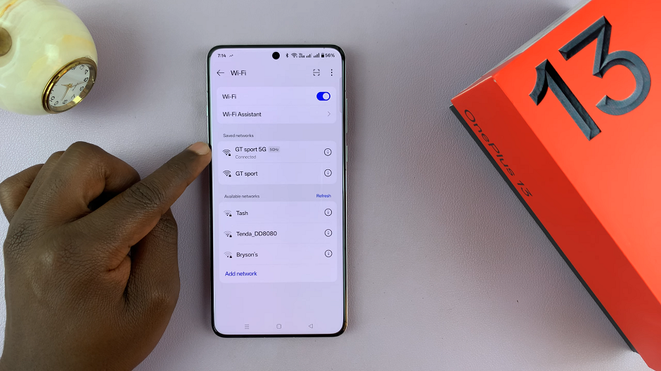 Wi-Fi Connections On OnePlus 13