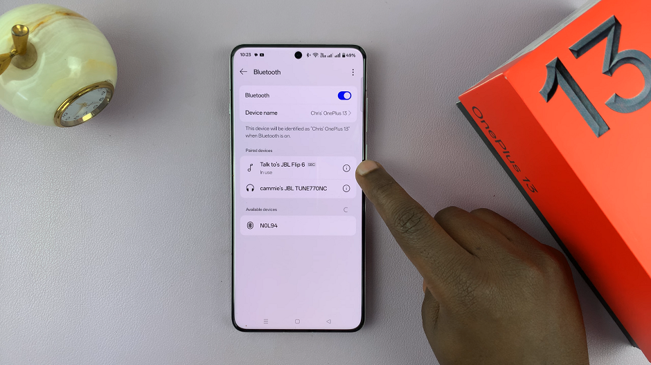 How To Unpair (Forget) Bluetooth Device From OnePlus 13