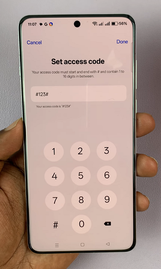 Set Hidden Apps Access Code On OnePlus 13