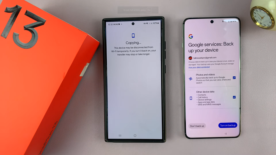 Back Up Your OnePlus 13 During Set Up