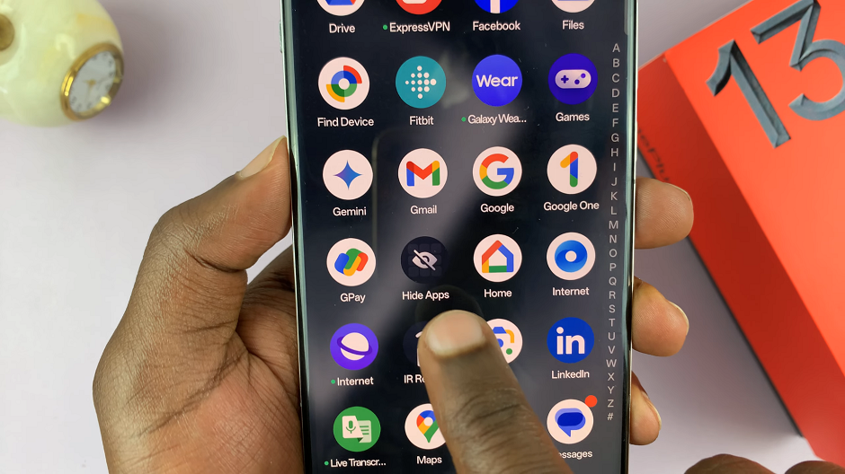 Hidden Apps Icon On OnePlus 13