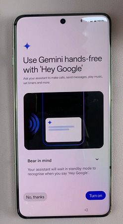 Gemini with Hey Google On OnePlus 13