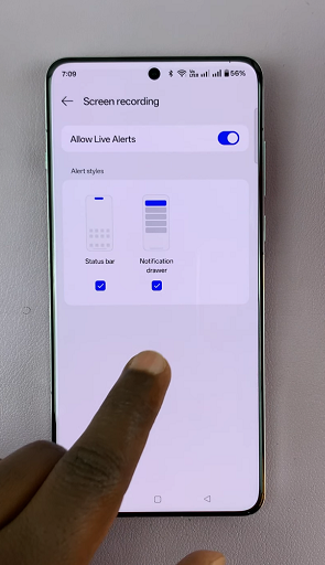 Allow Live Alerts On OnePlus 13 Screen Recordings