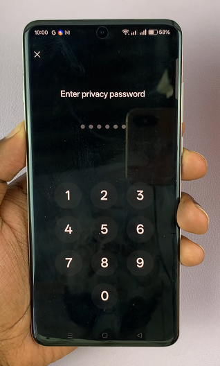 OnePlus 13 Set Privacy password