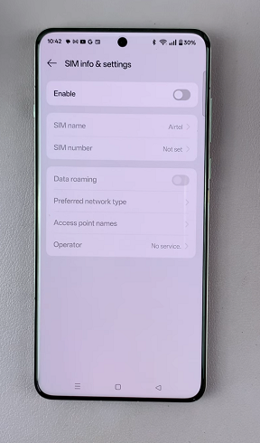 Disable SIM Cards On Dual SIM OnePlus 13