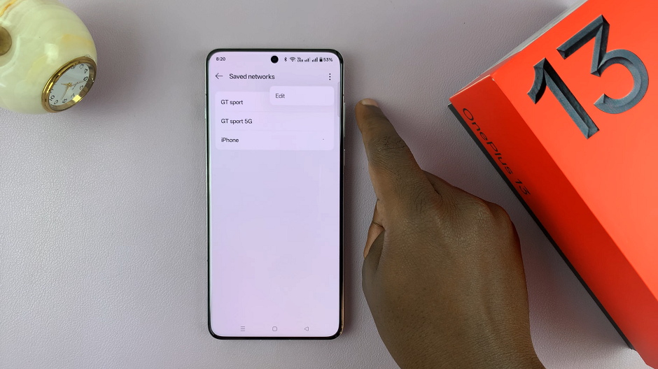 How To Delete Saved Wi-Fi Networks On OnePlus 13
