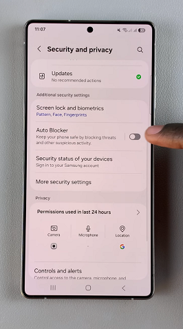 How To Disable Auto Blocker On Samsung Galaxy S25