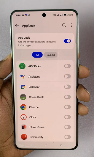 Lock Apps On OnePlus 13