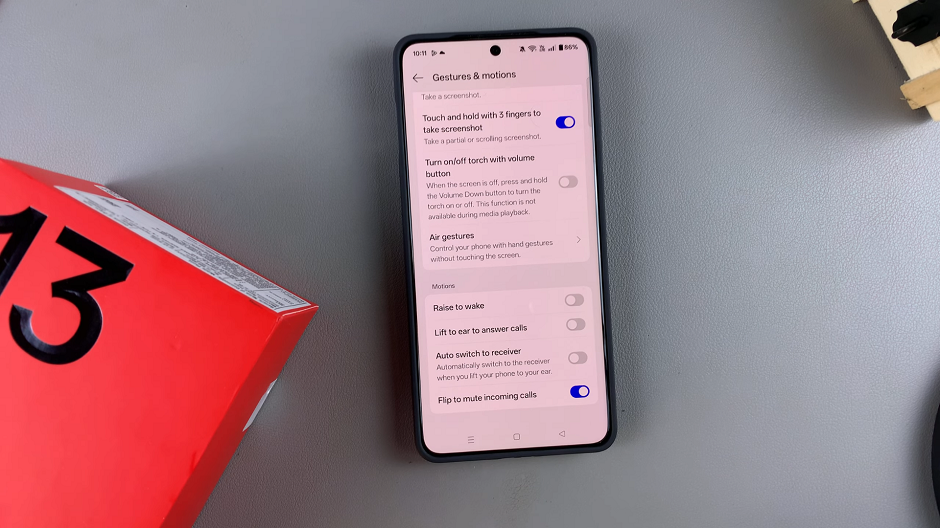 Enable Flip To Mute Incoming Calls On OnePlus 13