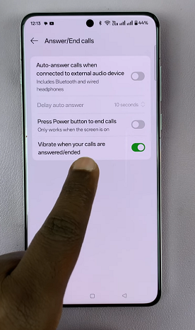 Enable Vibration When Call In Answered/Ended On OnePlus 13