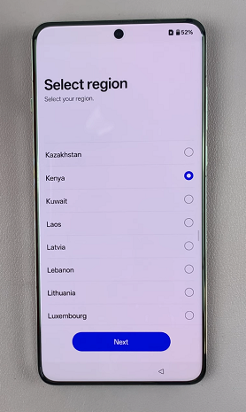 Select region On OnePlus 13