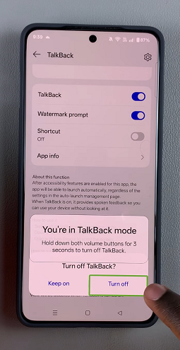 How To Disable TalkBack On OnePlus 13