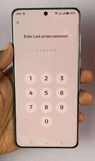 Verify Lock Screen Password