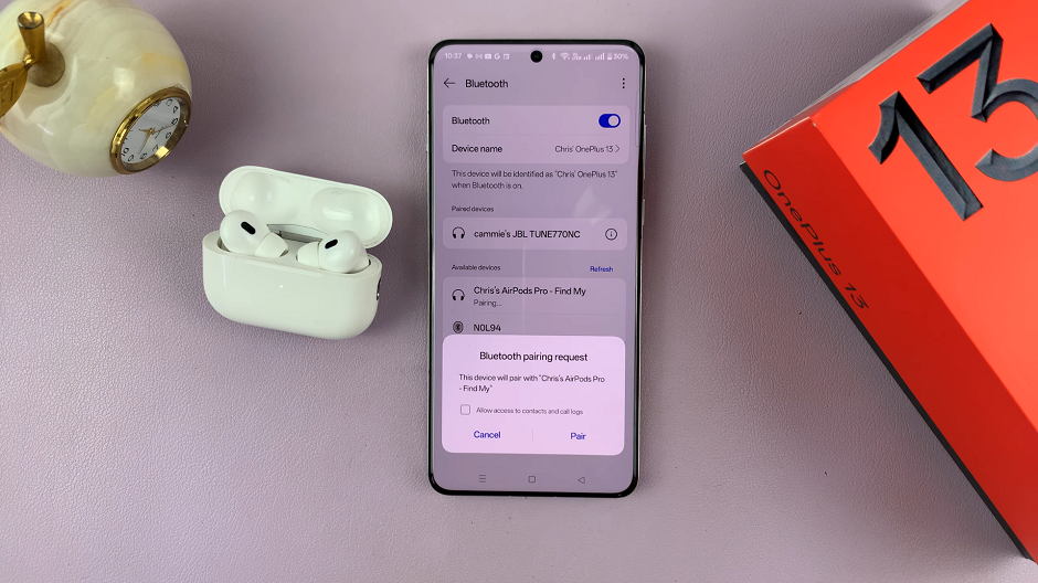 How To Connect AirPods To OnePlus 13