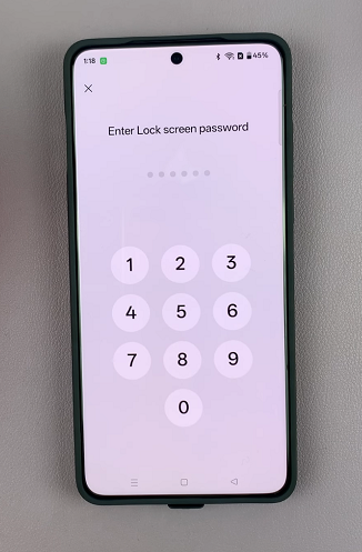 Enter OnePlus 13 Screen Lock Password