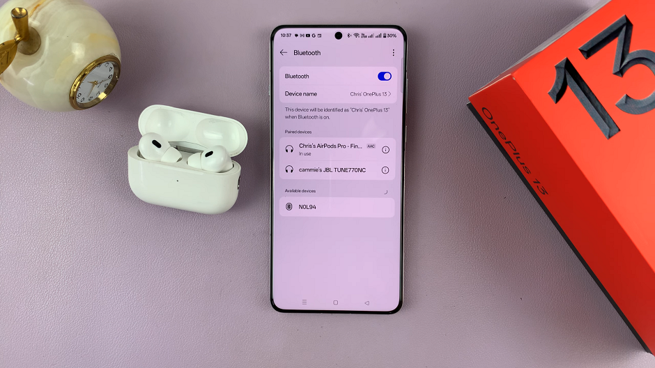 Connect AirPods To OnePlus 13