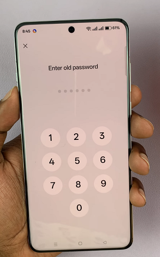 Enter Old Lock Screen Password On OnePlus 13