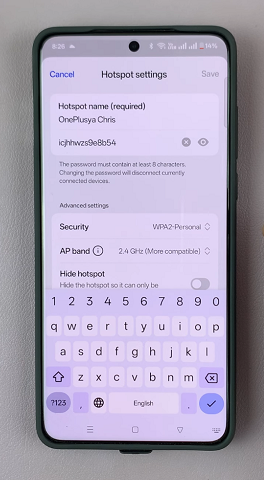 View Hotspot Password On OnePlus 13