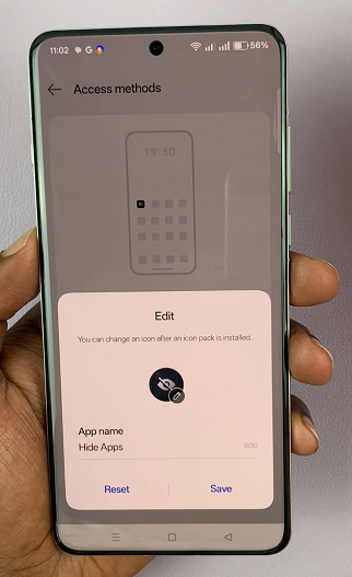 How To Edit Hidden Apps Icon On OnePlus 13