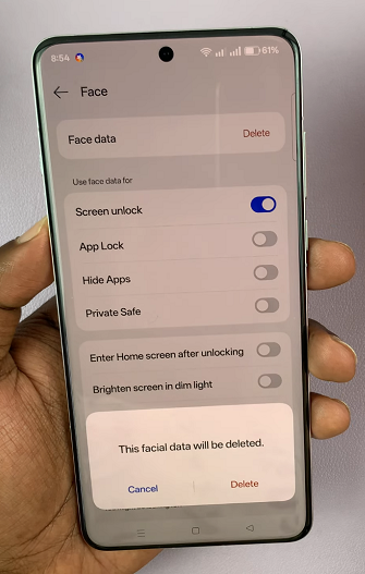 How To Delete Face Unlock From OnePlus 13