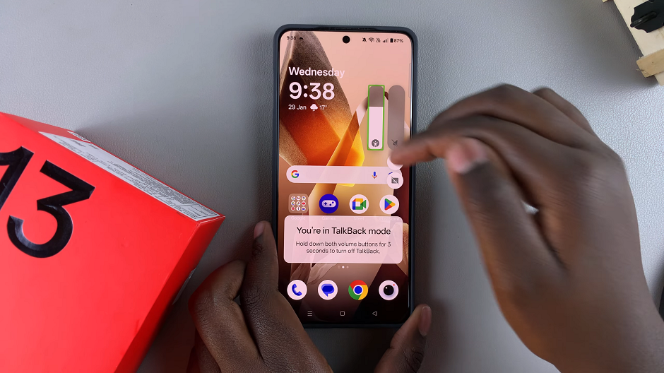 TalkBack Volume On OnePlus 13