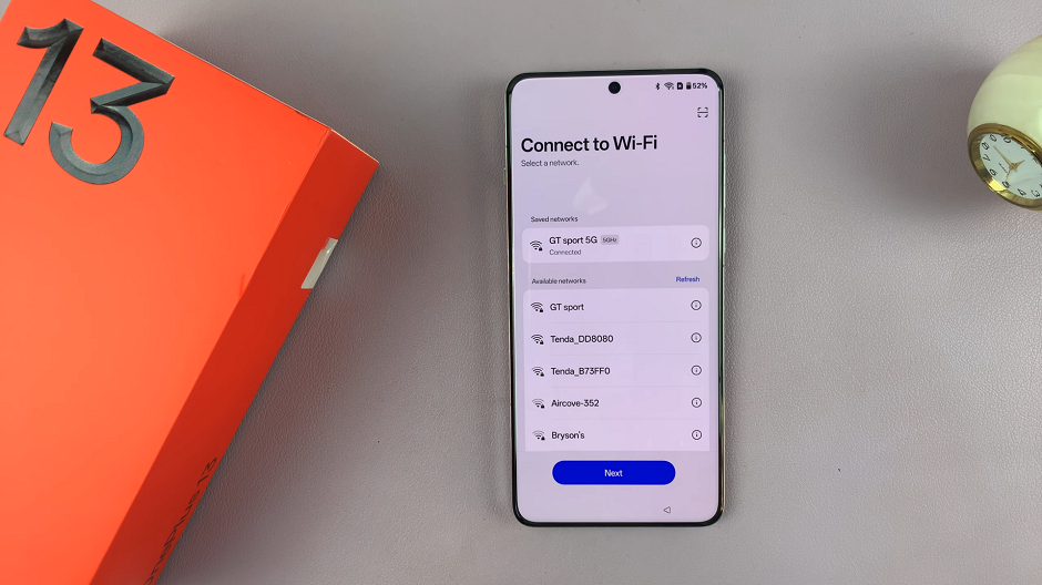 Connect OnePlus 13 To Wi-Fi During Set Up
