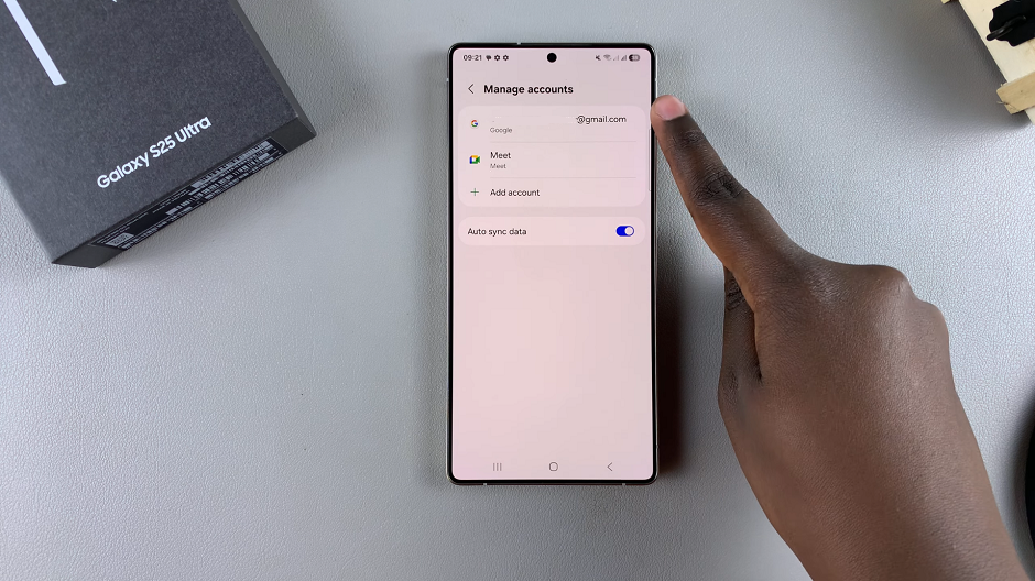How To Add Google Account To Samsung Galaxy S25
