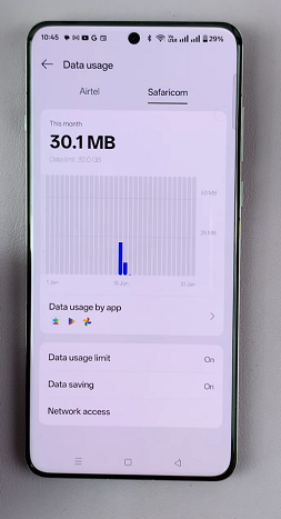 Data Usage Setting On OnePlus 13