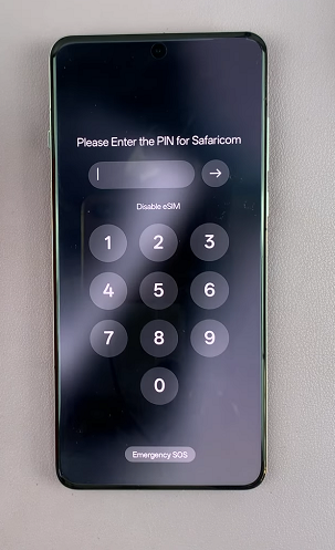 Enter SIM PIN On OnePlus 13