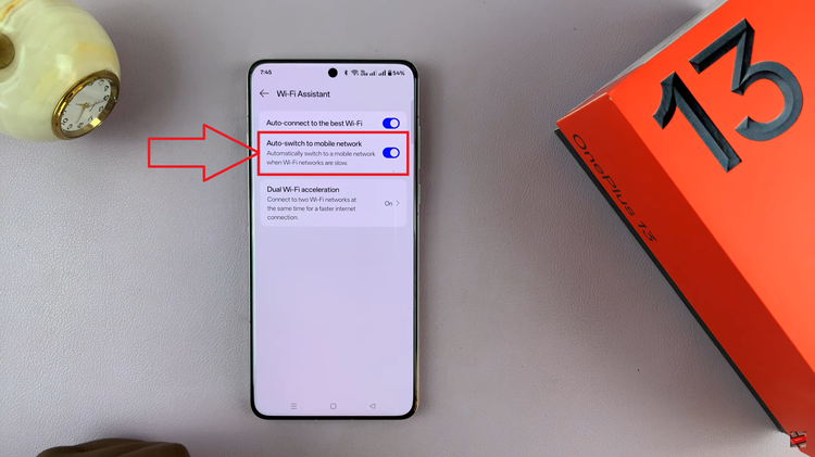 Disable 'Auto Connect To Mobile Network' On OnePlus 13
