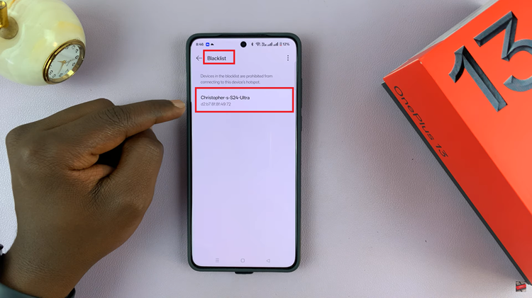 Block Devices From Your Hotspot On OnePlus 13