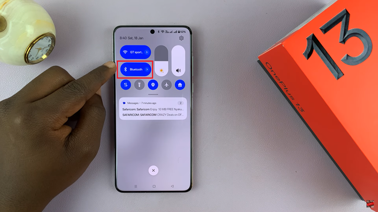 Turn On Bluetooth On OnePlus 13