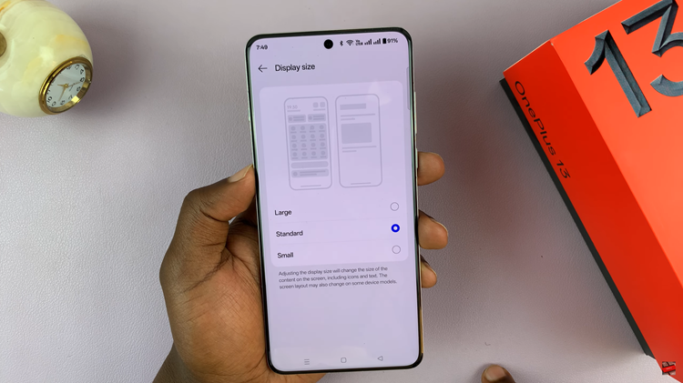 Change Display Size On OnePlus 13