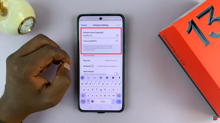 Change Hotspot Name On OnePlus 13