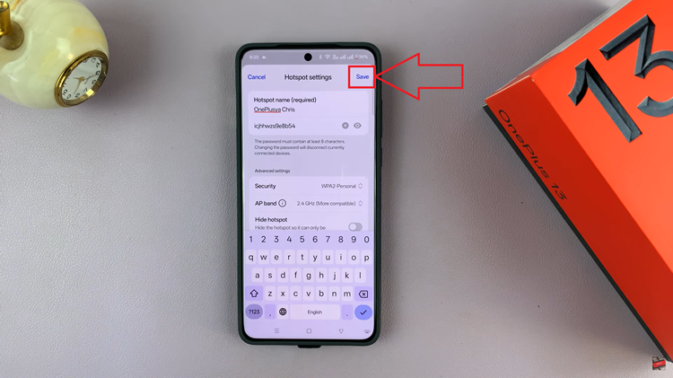 Change Hotspot Name On OnePlus 13