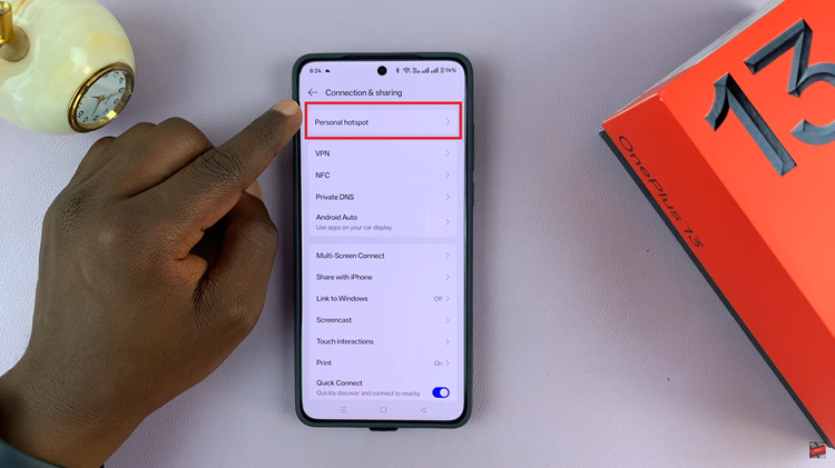 Change Hotspot Password On OnePlus 13