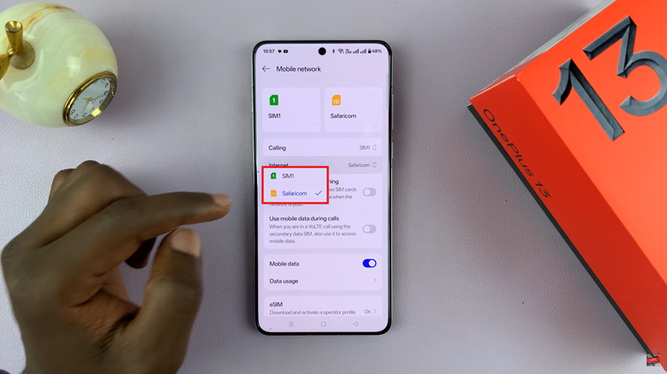 Change Mobile Data SIM On OnePlus 13