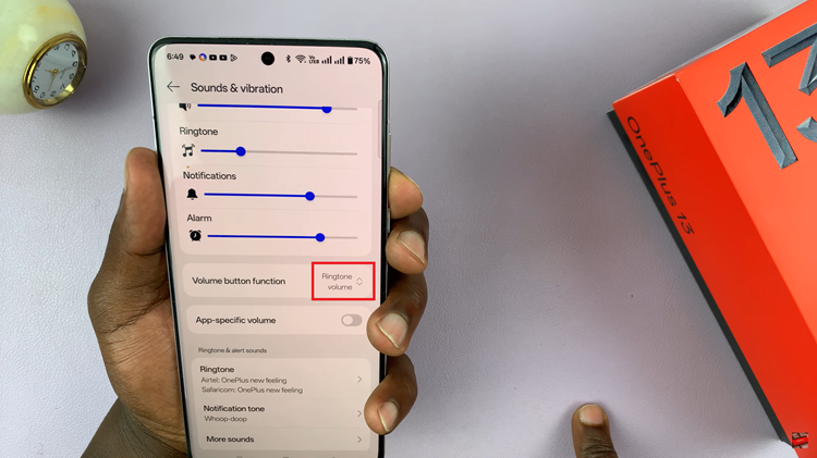 Change Ringtone Volume On OnePlus 13