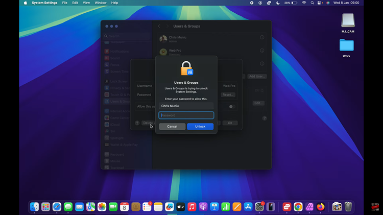 Delete A User Account On Mac