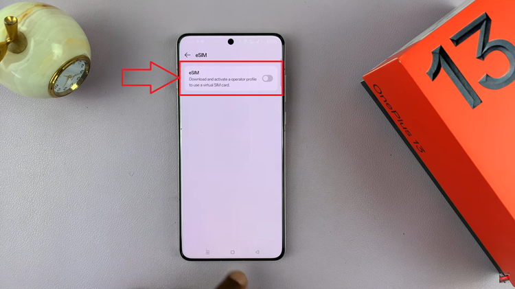 Turn Off E-SIM On OnePlus 13