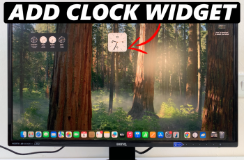 How To Add Clock Widget On Mac