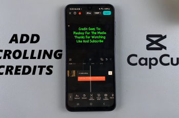 How To Add Scrolling Credits In CapCut